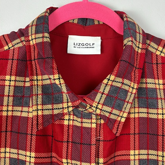 vintage LIZGOLF by LIZ CLAIBORNE PLAID VEST size XL women's vest - Picture 4 of 11